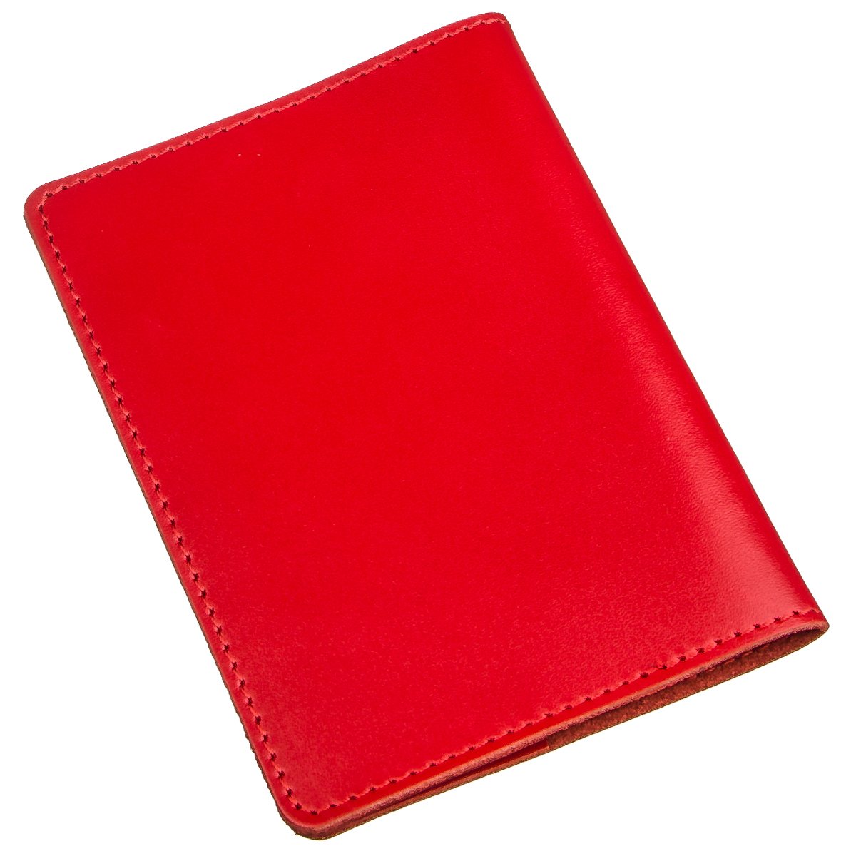 Genuine Leather Passport Cover SHVIGEL 13975 Red - Stylish and Durable Design
