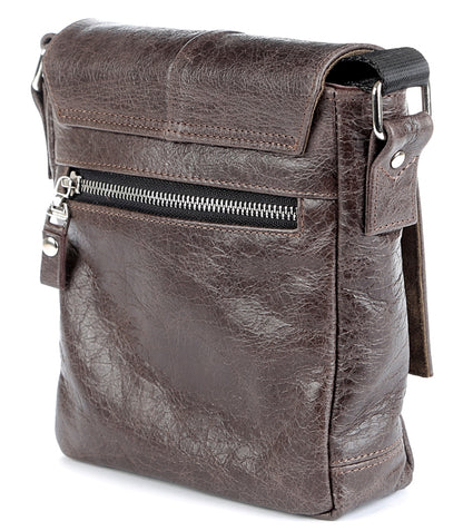 Genuine Leather Bag SHVIGEL 00979 Brown - Made in Ukraine, Stylish & Durable