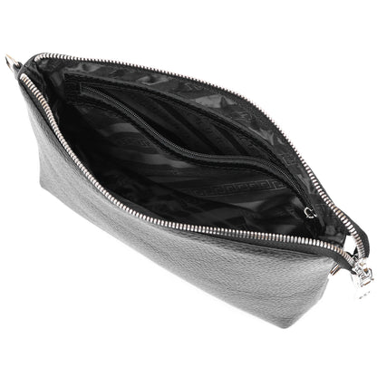 Women's Crossbody Bag SHVIGEL 16341 Black Leather - Stylish Natural Skin Design