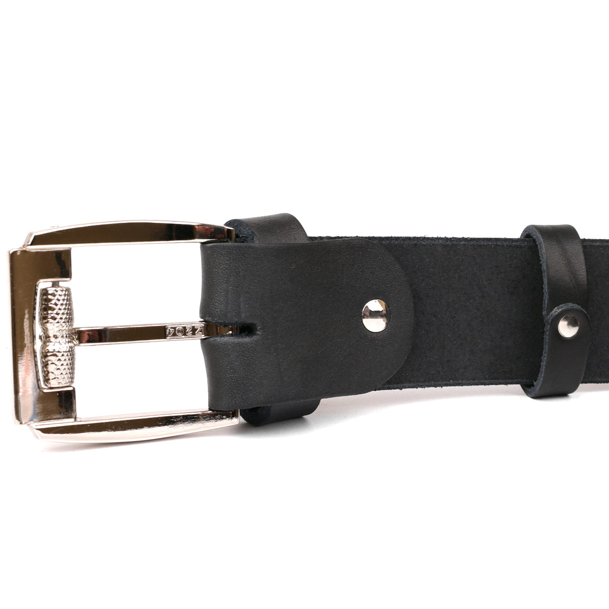 Men's Leather Belt SHVIGEL 10084 Black Genuine Leather Made in Ukraine