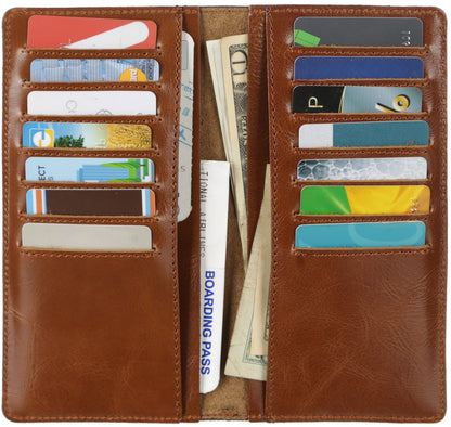 Brown Leather Wallet SHVIGEL 13791 | Premium Quality Ukrainian Handmade Accessory