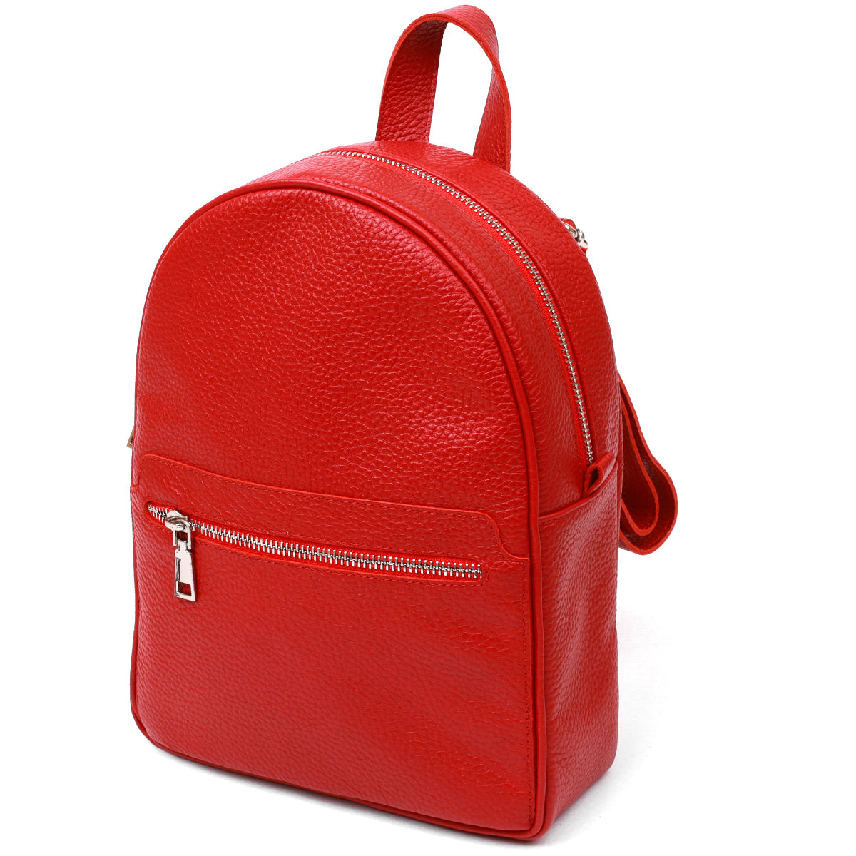 City Women's Backpack SHVIGEL 16301 Red Genuine Leather Classic Design