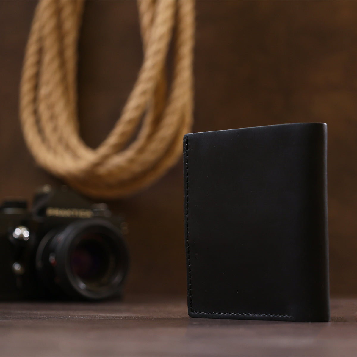 Men's Leather Wallet SHVIGEL 16474 Black Genuine Leather Made in Ukraine