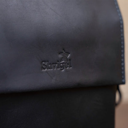 Men's Matte Leather Bag SHVIGEL 11173 Black Natural Leather Stylish Design