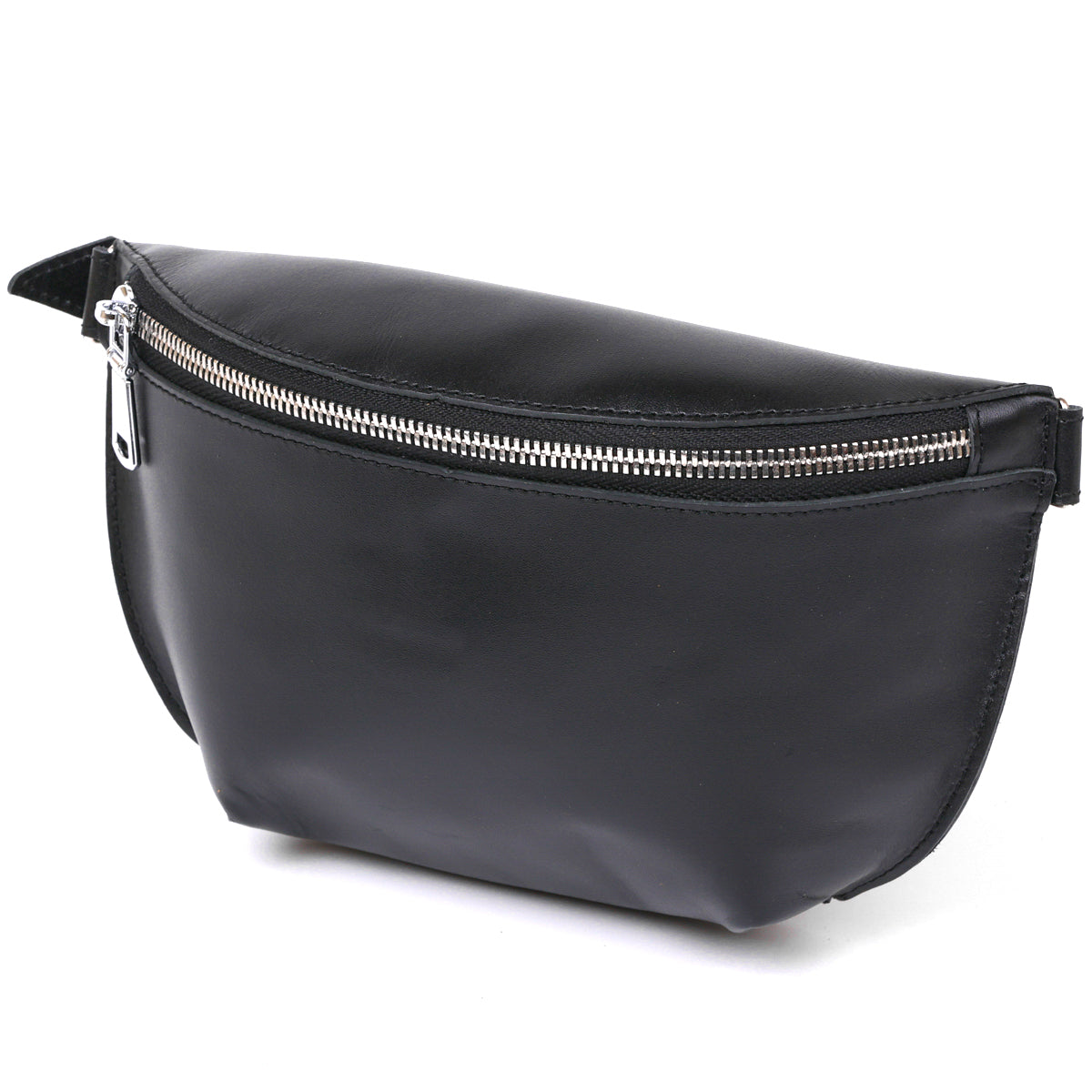 Leather Universal Women's Fanny Pack SHVIGEL 16383 Black Genuine Leather