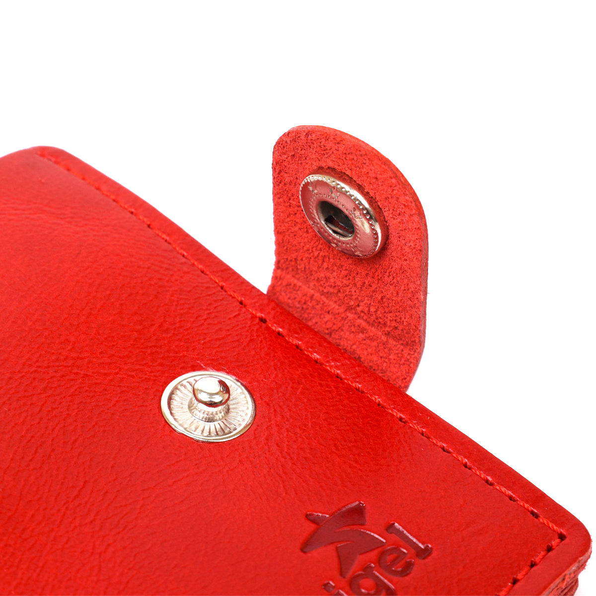 Small Women's Leather Wallet SHVIGEL 16440 in Red - Genuine Leather, Made in Ukraine