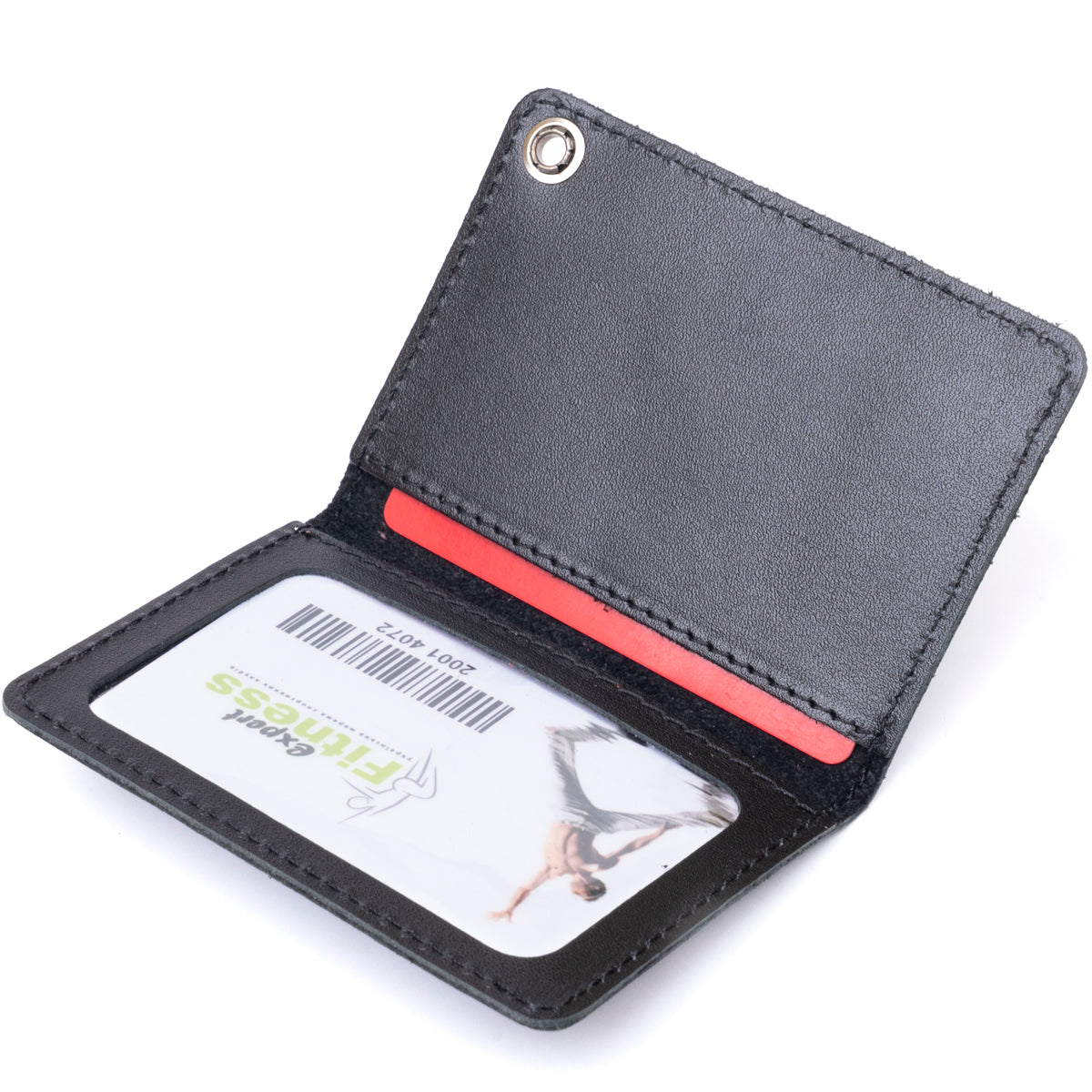 Compact Document Cover SHVIGEL 13980 Black, Genuine Leather, Made in Ukraine