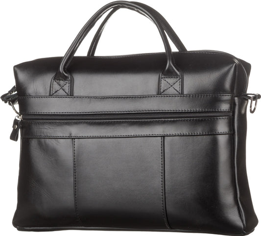 Men's Leather Bag SHVIGEL 15212 Black Natural Leather Stylish Design
