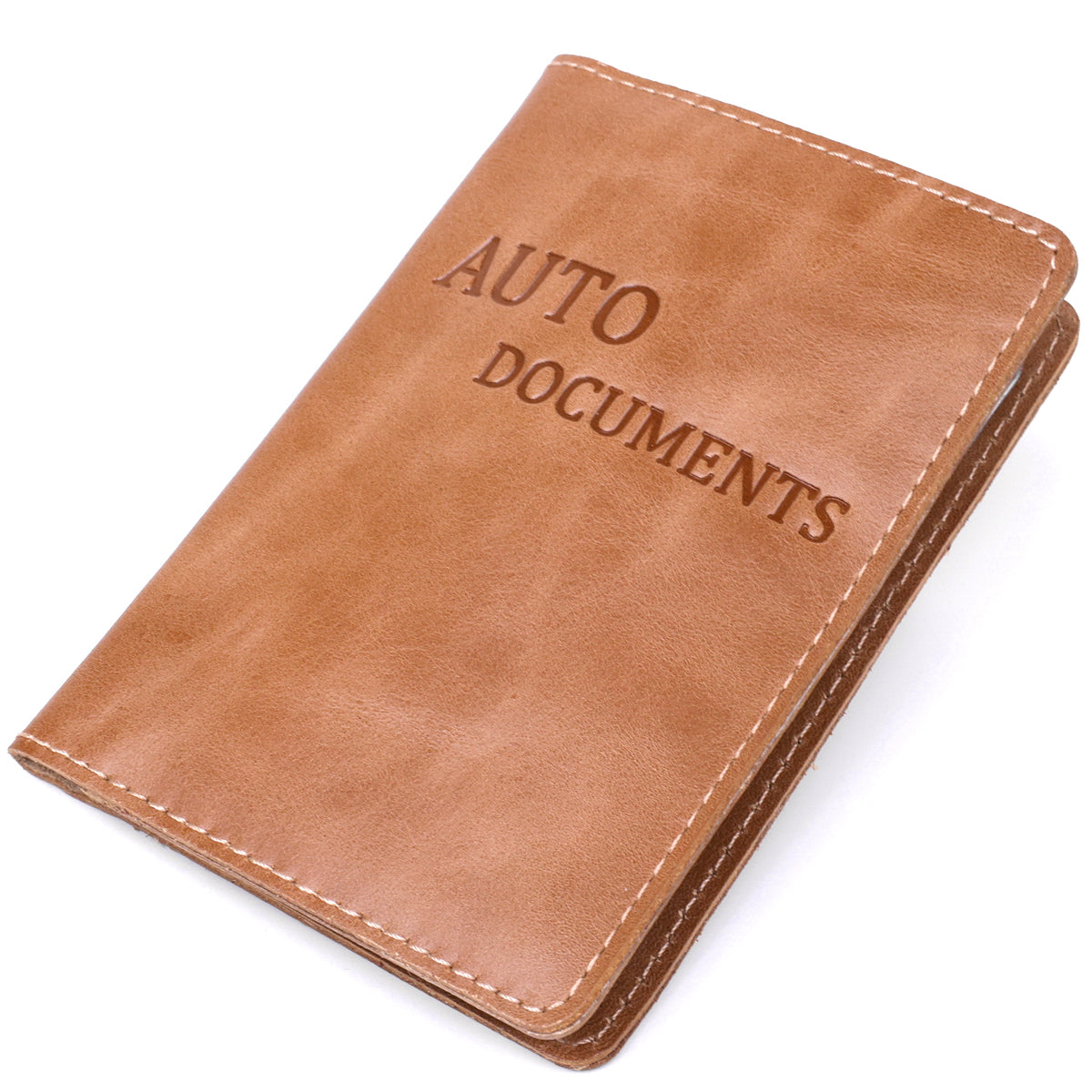 Reliable SHVIGEL Leather Car Document Holder 16071 Natural Leather Ukraine