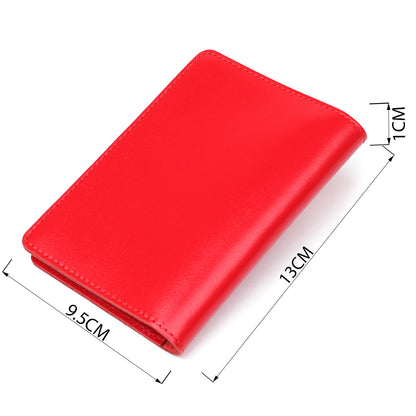 Large Driver Document Cover by SHVIGEL 13984 in Red, Made of Natural Leather