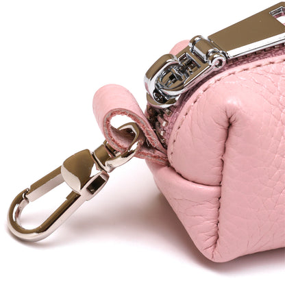 Stylish Women's Key Holder SHVIGEL 16538 Pink Genuine Leather for Keys