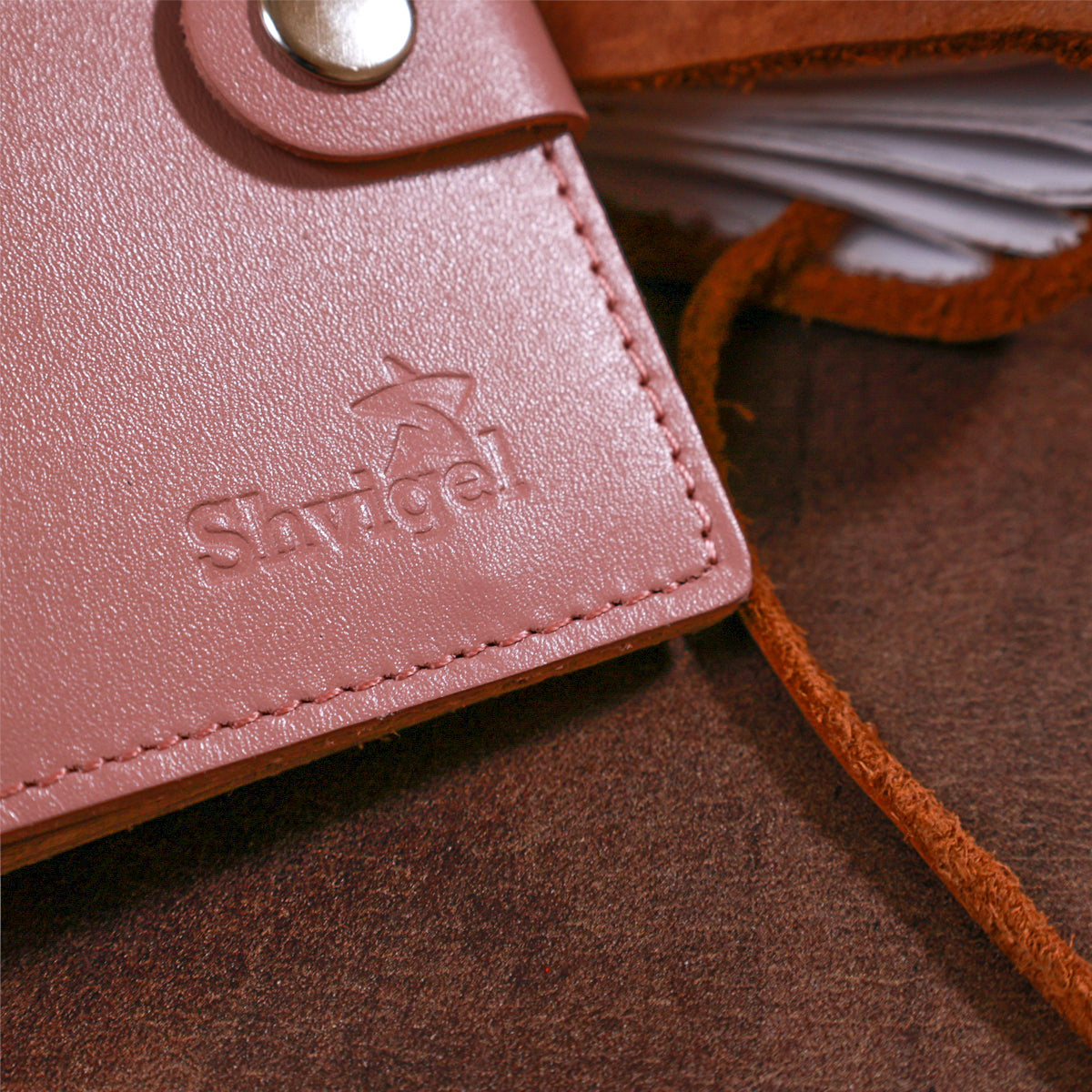 Compact Women's Wallet SHVIGEL 16488 Genuine Leather Pink with Stylish Design