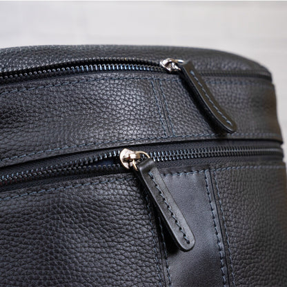 Men's Leather Bag SHVIGEL 11102 Black Genuine Leather Made in Ukraine