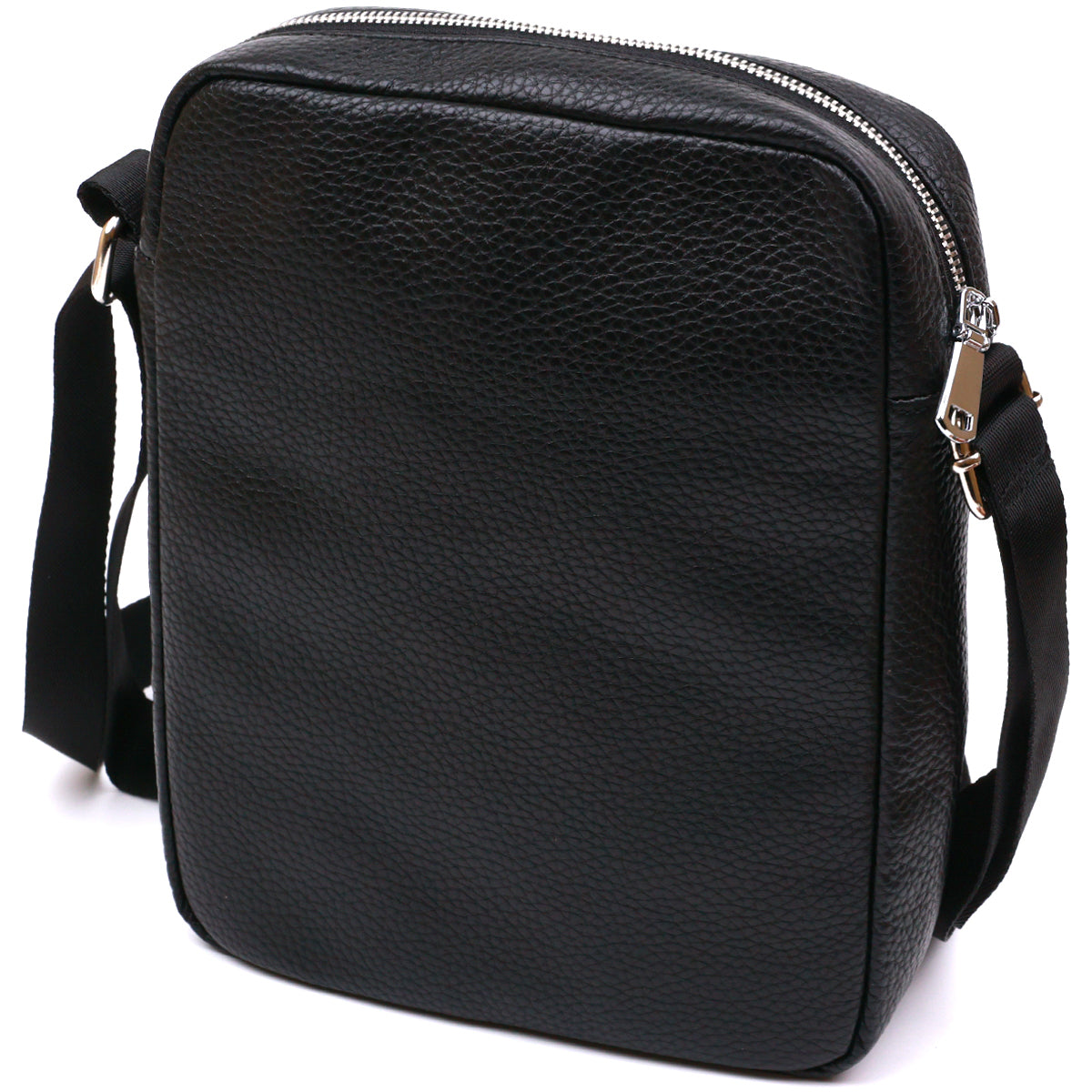 Men's Shoulder Bag SHVIGEL 16334 Black Genuine Leather Practical Design