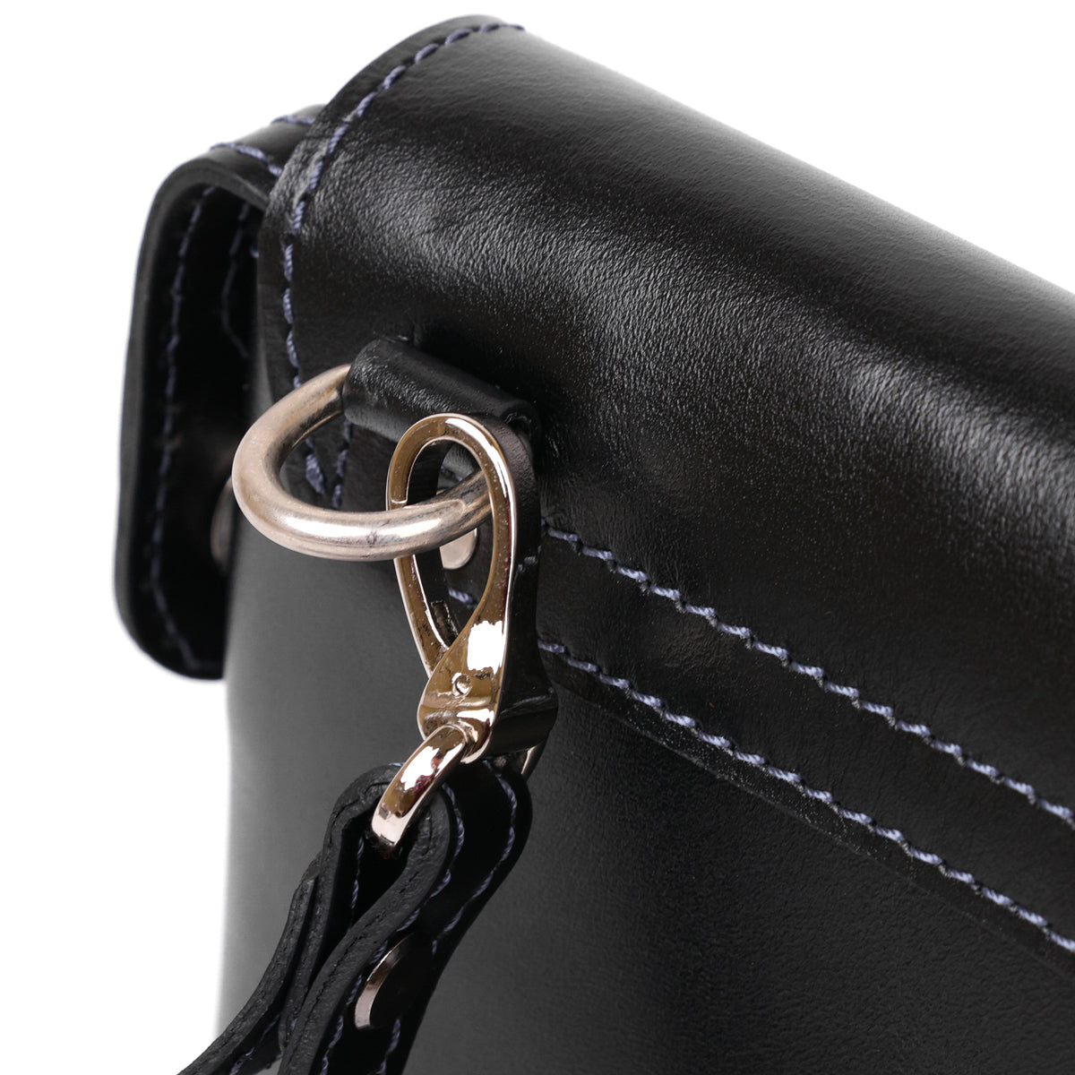Men's Leather Clutch SHVIGEL 11084 Black Natural Leather Made in Ukraine