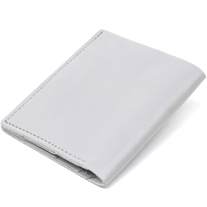 Practical SHVIGEL Leather Wallet 16514 Grey Handmade from Natural Leather