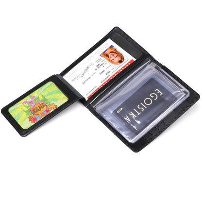 Genuine Leather Driver's Document Cover SHVIGEL 13924 Black – Ukrainian Quality