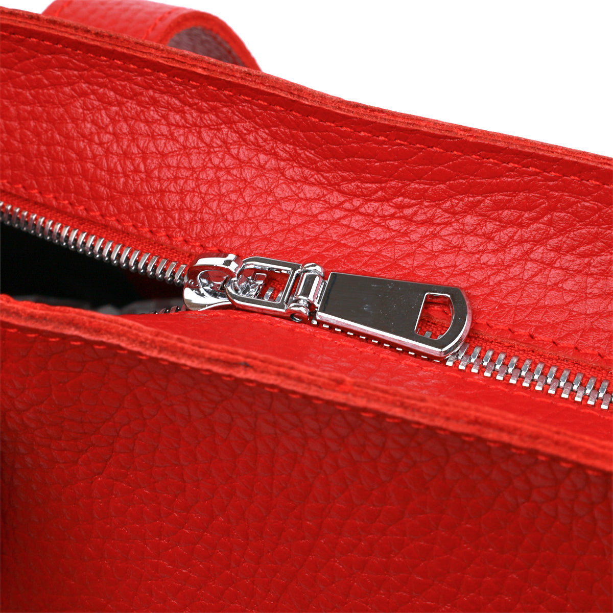 Leather Women's Bag SHVIGEL 16355 Red, Made in Ukraine, Genuine Leather Material