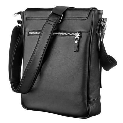 Leather Handbag SHVIGEL 11079 Black Made in Ukraine | Genuine Leather Quality
