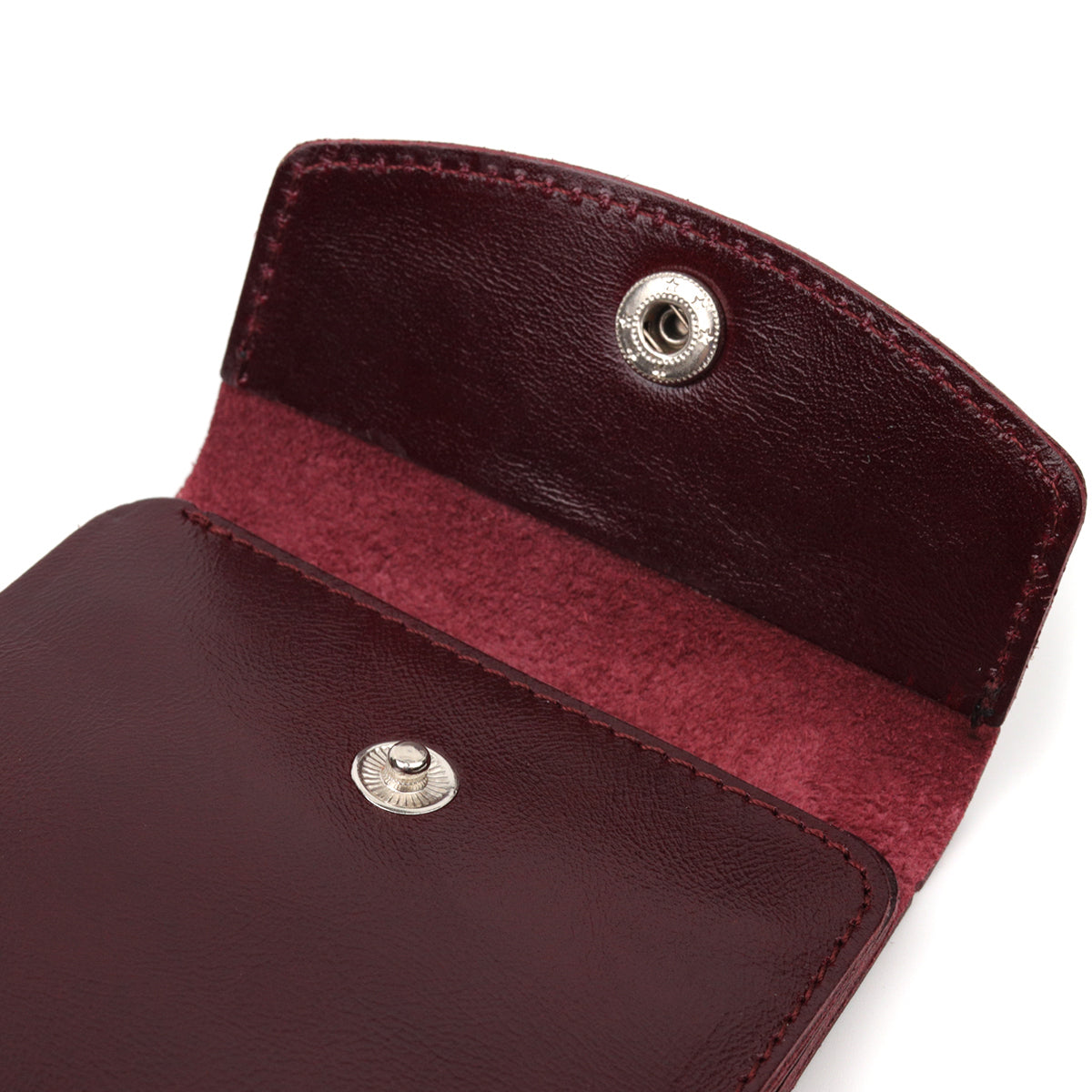 Glossy Leather Women's Wallet SHVIGEL 16620 Cherry Red Made in Ukraine Natural Leather
