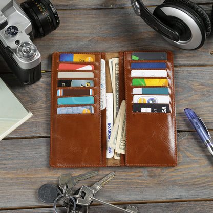 Brown Leather Wallet SHVIGEL 13791 | Premium Quality Ukrainian Handmade Accessory