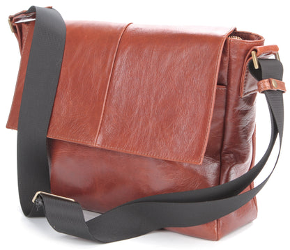 SHVIGEL Leather Bag 00876 Brown - High-Quality Handmade Ukrainian Design