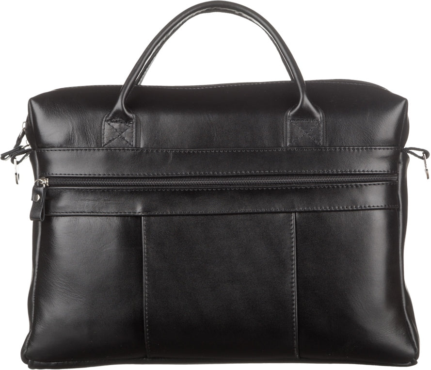 Men's Leather Bag SHVIGEL 15212 Black Natural Leather Stylish Design