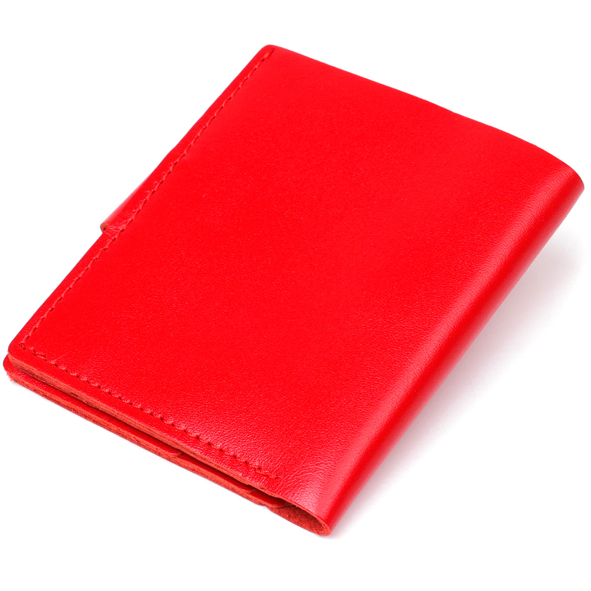 Vertical Women’s Leather Wallet SHVIGEL 16223 Red, Made in Ukraine, Genuine Leather