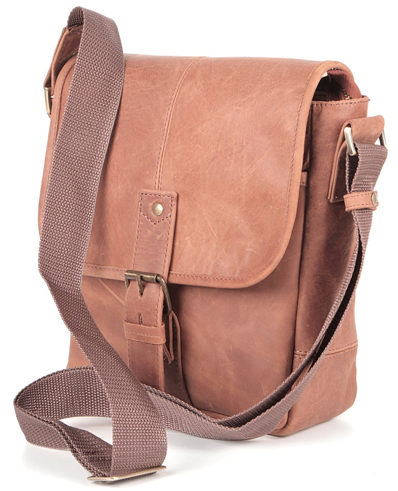 Genuine Leather Bag SHVIGEL 00883 Brown - Premium Quality Ukrainian Design