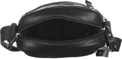 Men's Leather Bag SHVIGEL 15213 Black Genuine Leather Handmade from Ukraine
