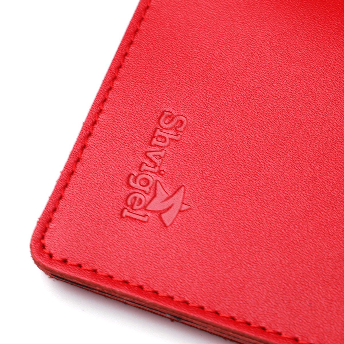 Vertical Wallet SHVIGEL 13990 Red Made of Genuine Leather from Ukraine