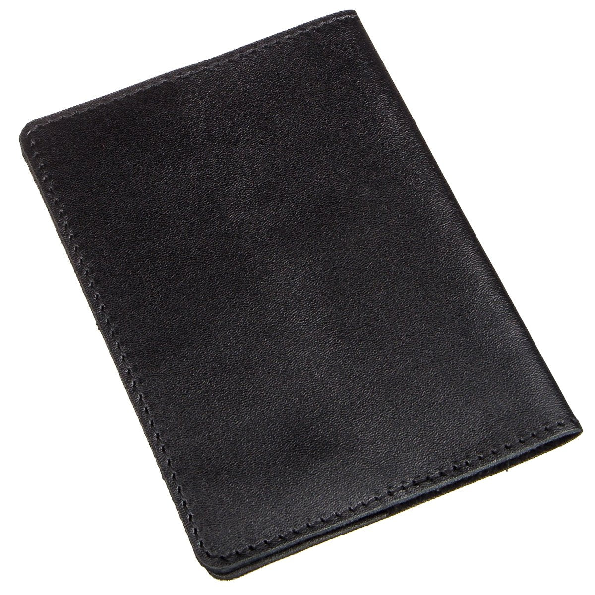 Leather Passport Cover SHVIGEL 13977 Black Made from Natural Leather for Passport Use