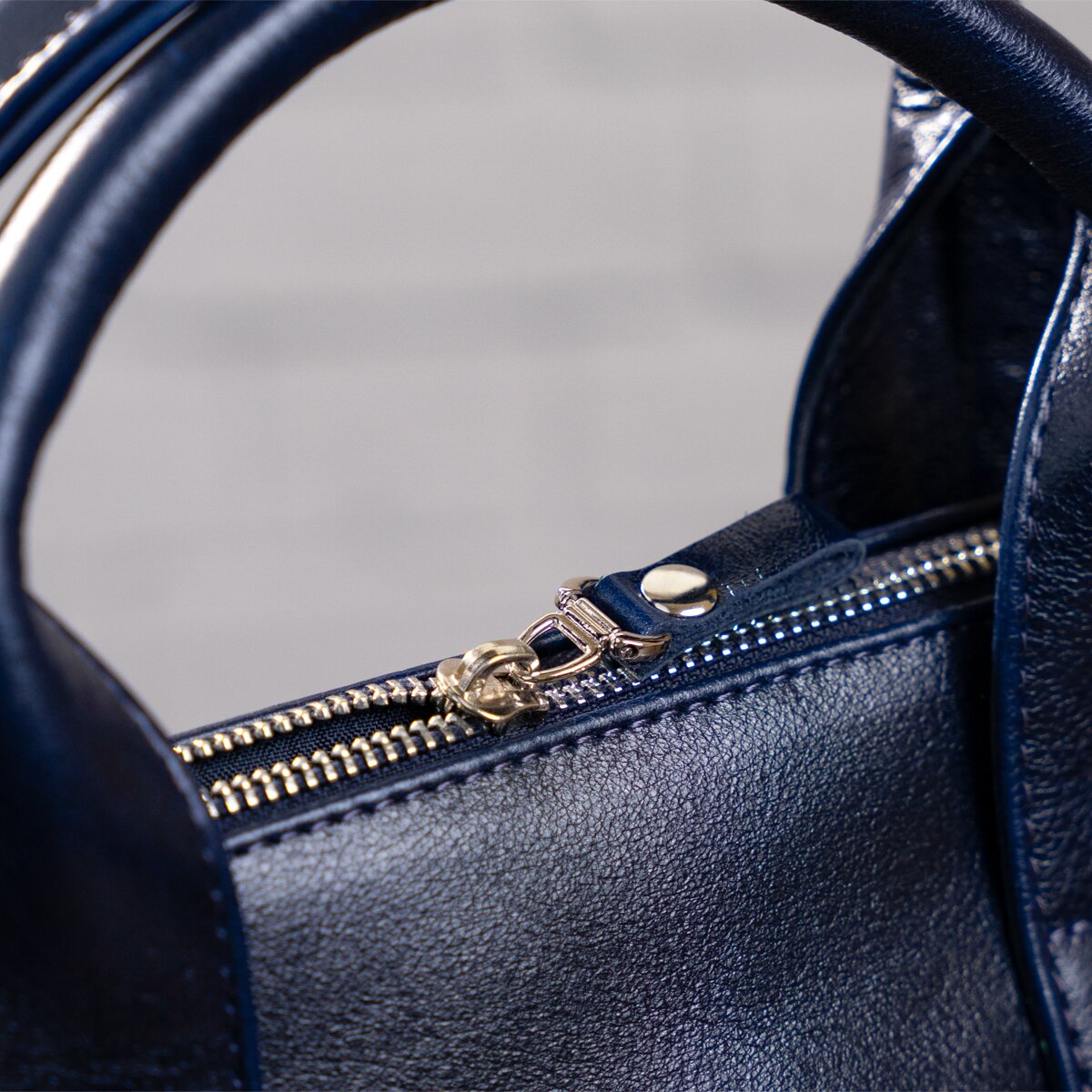 Laptop Bag SHVIGEL 00976 Blue Genuine Leather from Ukraine with Stylish Design