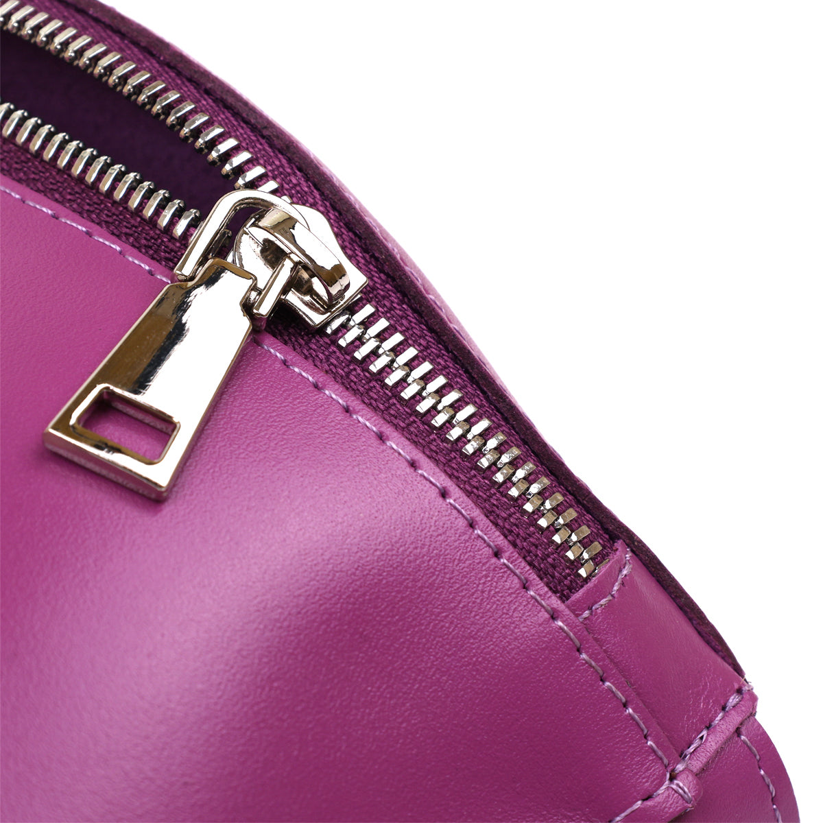 Bright Purple SHVIGEL Leather Fanny Pack 16386 - Natural Leather, Ukraine Made