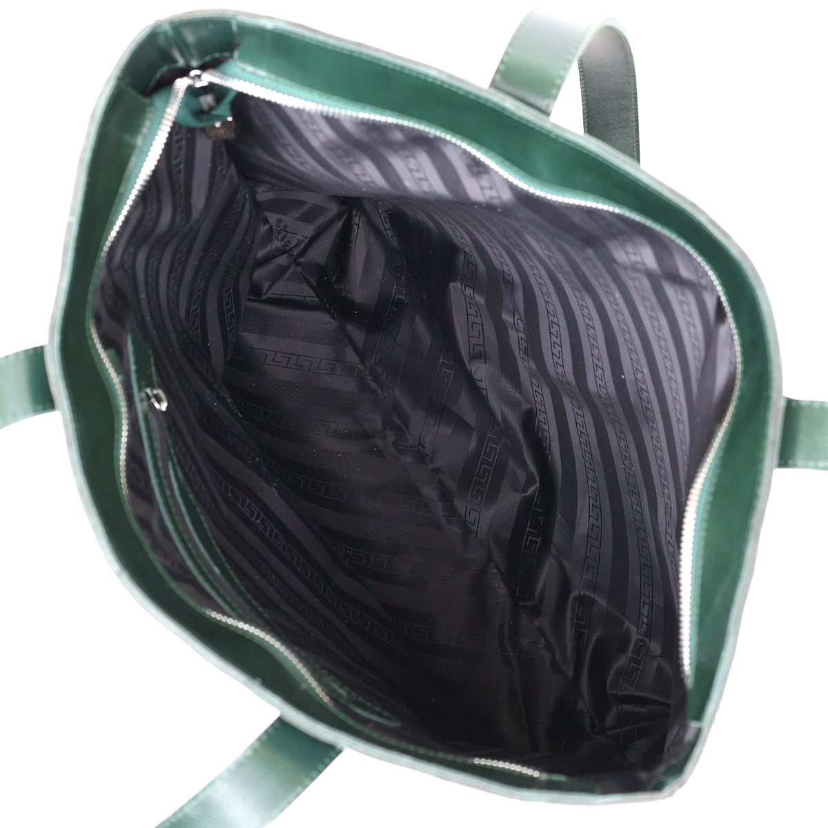 Leather Women's Shopper Bag SHVIGEL 16367 Green Made in Ukraine Genuine Leather