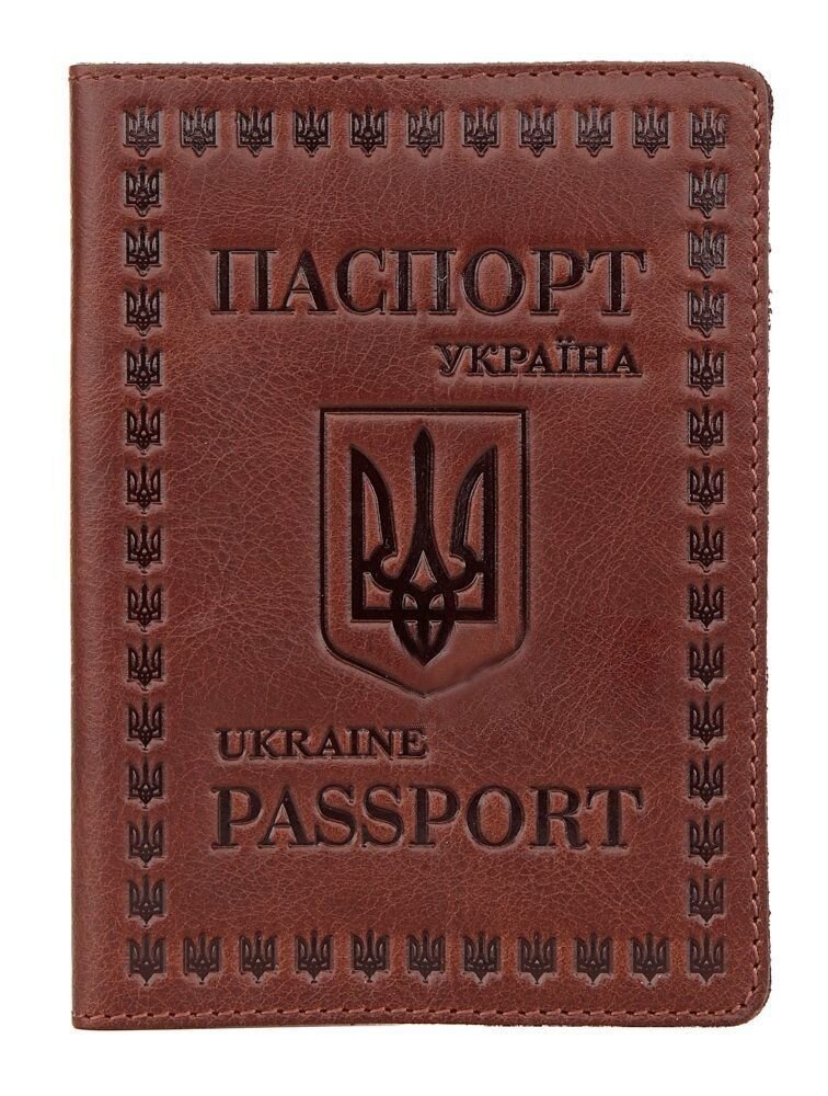 Reliable SHVIGEL Leather Passport Cover 16133 Made in Ukraine Natural Leather