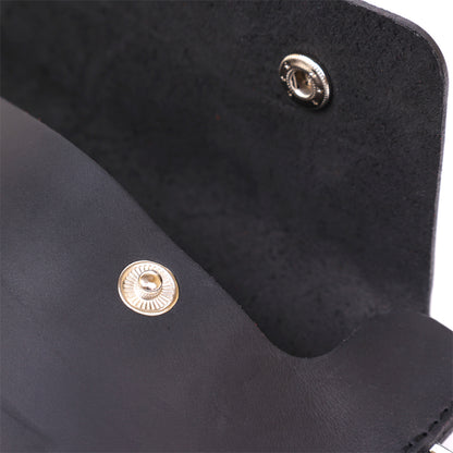 Unisex Matte Leather Travel Cosmetic Bag SHVIGEL 16426 Black Made in Ukraine