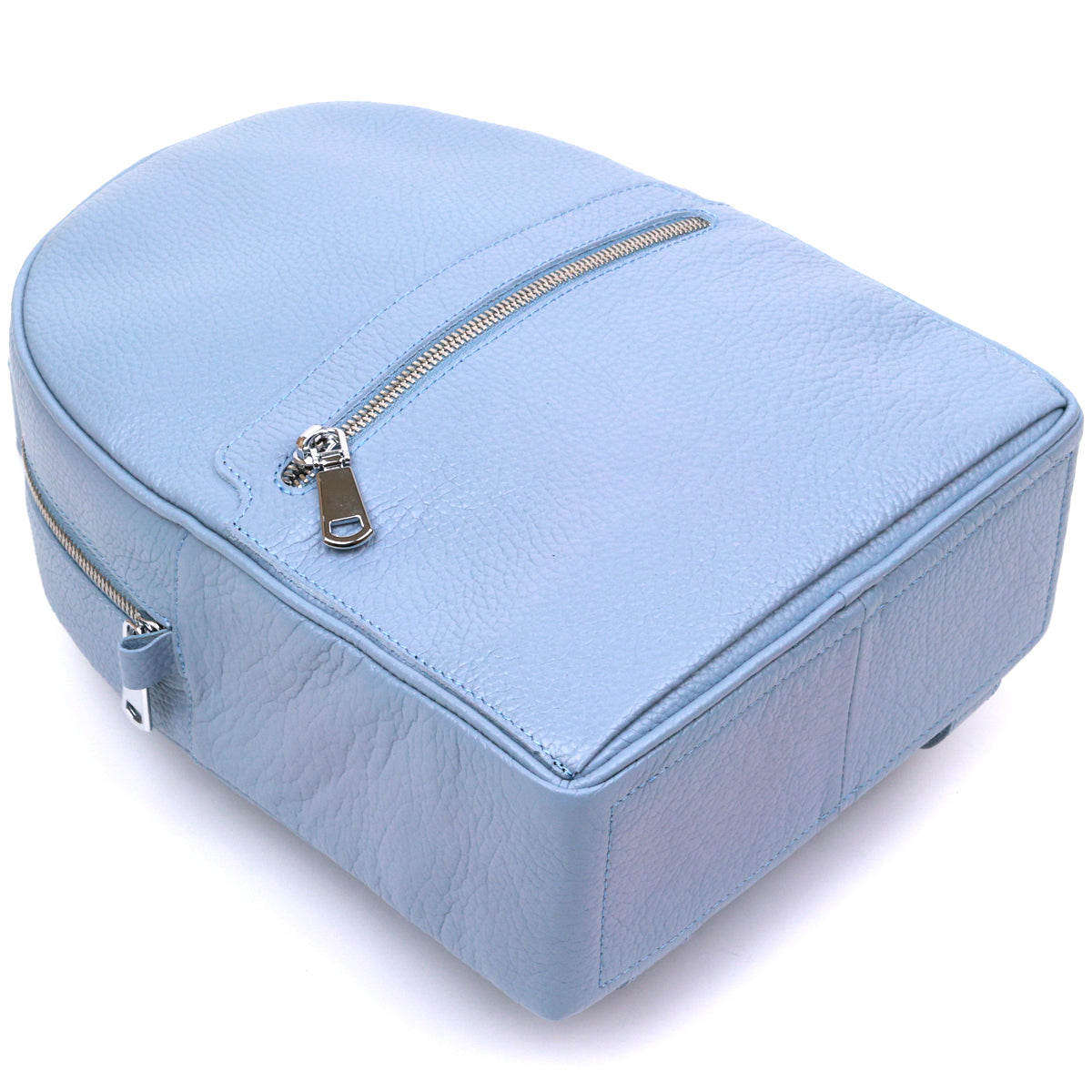 Leather Women's Backpack SHVIGEL 16303 Blue Genuine Leather Made in Ukraine