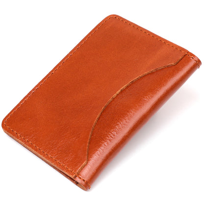 Leather Business Card Holder SHVIGEL 00115 Natural Leather for Business Cards, Ukraine