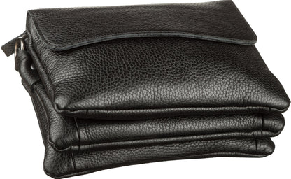 Men's Leather Bag SHVIGEL 11038 Black Natural Leather Made in Ukraine
