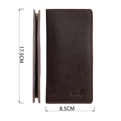 Leather Wallet SHVIGEL 13789 Brown | Genuine Leather | Made in Ukraine