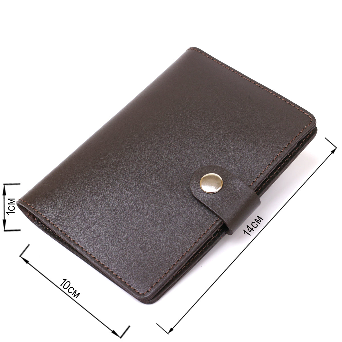 Men's Travel Case SHVIGEL 16525 Brown Genuine Leather Travel Organizer