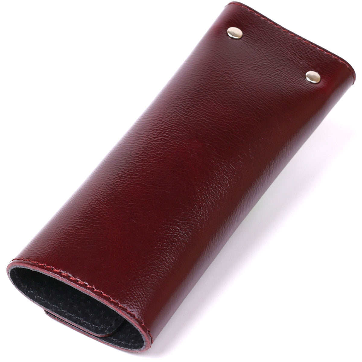 Leather Key Holder SHVIGEL 16532 Burgundy, Made in Ukraine, Genuine Leather, Key Organizer