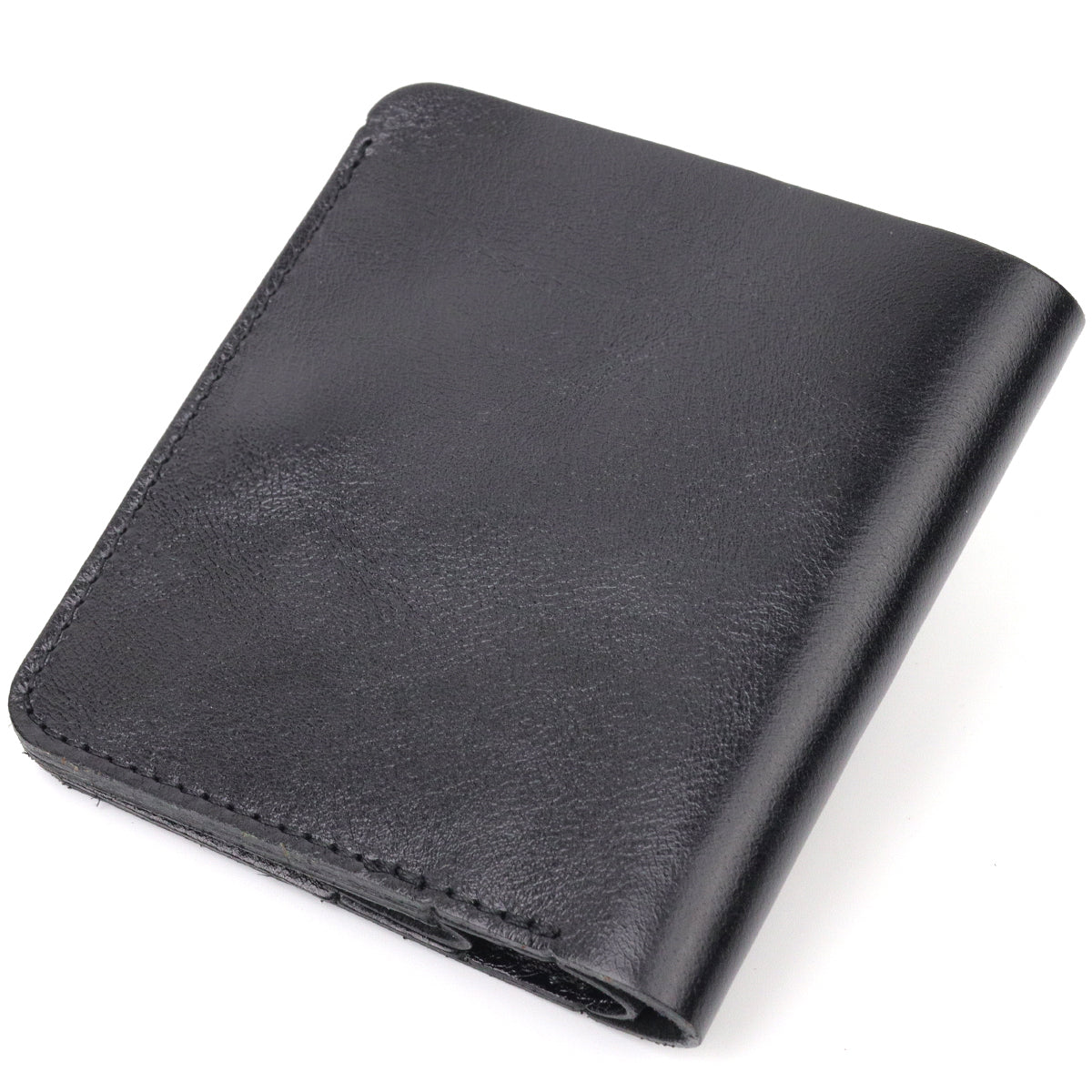 Men's Small Leather Wallet SHVIGEL 16606 Black Genuine Leather Quality Craftsmanship
