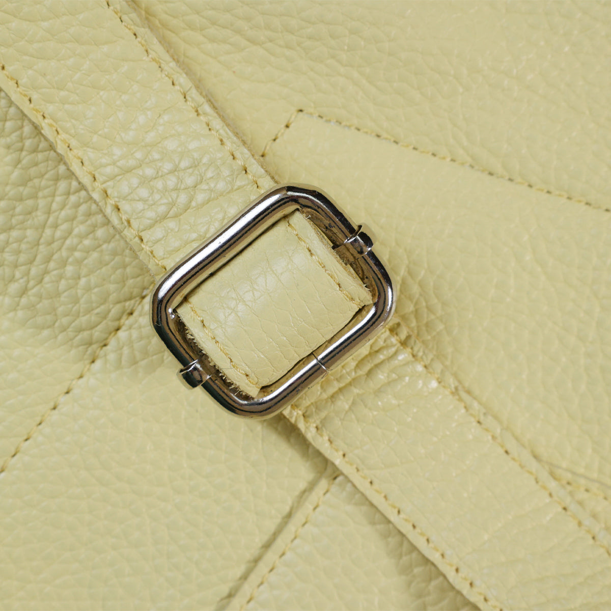 Original Women's Leather Backpack SHVIGEL 16307 Lemon Yellow - Genuine Leather, Stylish Design