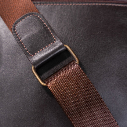 Men's Leather Bag SHVIGEL 11183 Smooth Brown Genuine Leather Ukraine