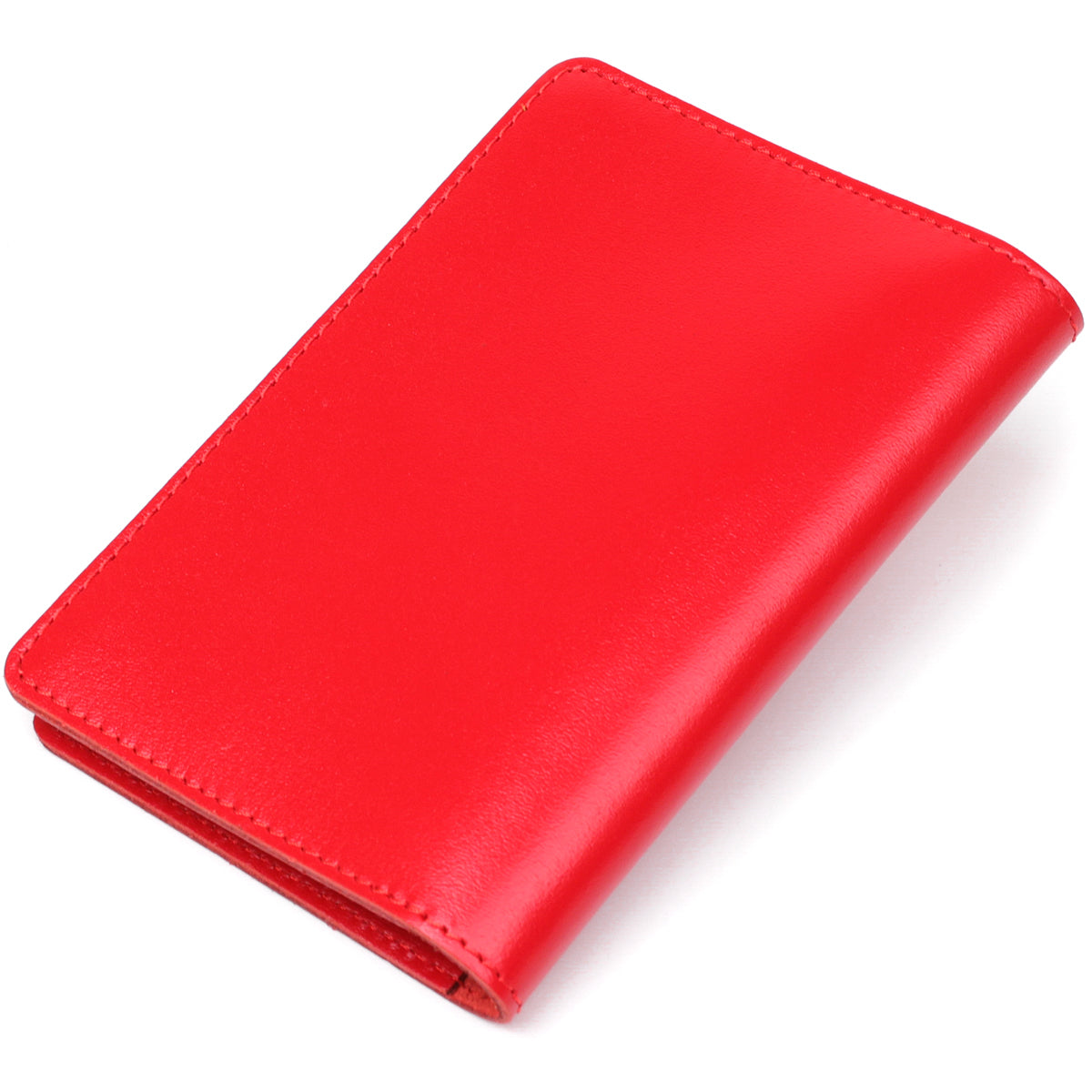 Large Driver Document Cover by SHVIGEL 13984 in Red, Made of Natural Leather
