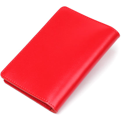 Large Driver Document Cover by SHVIGEL 13984 in Red, Made of Natural Leather