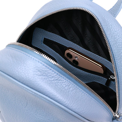 Stylish Women's Backpack SHVIGEL 16318 Blue Genuine Leather Casual Design