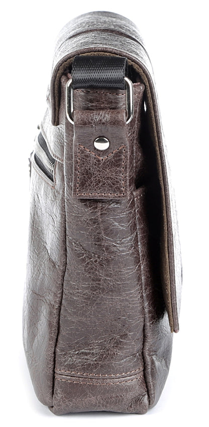 Genuine Leather Bag SHVIGEL 00979 Brown - Made in Ukraine, Stylish & Durable